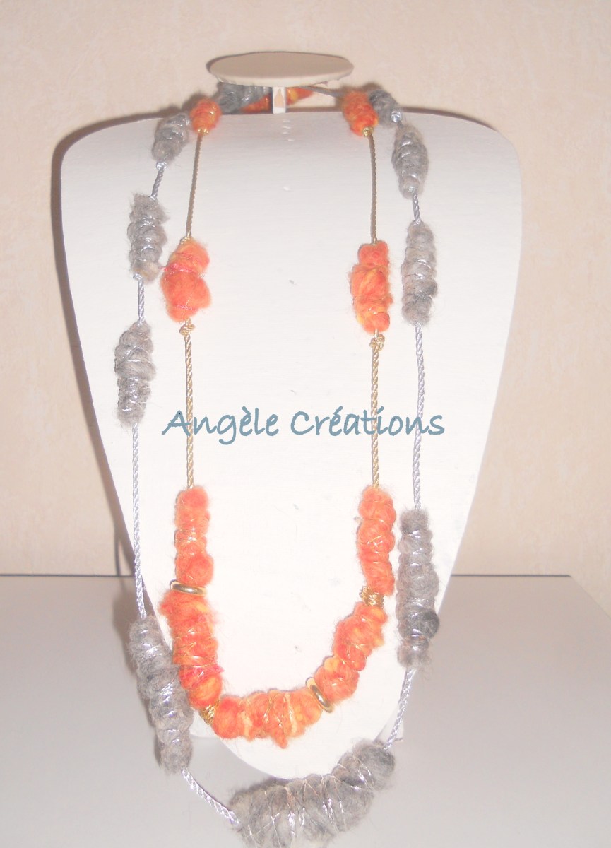 sautoirs en laine boullie