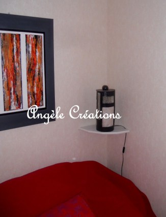 Lampe en carton et papier murier