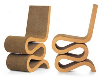 Chaise design en carton