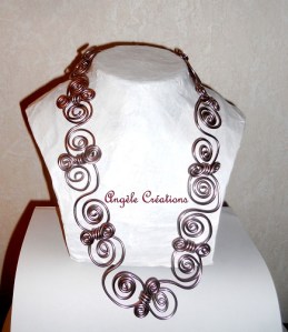 collier chaine mi long arabesque argent s buste