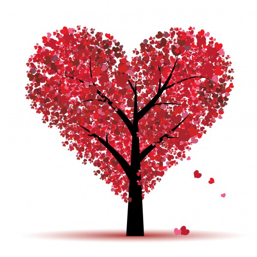 Valentine tree, love,