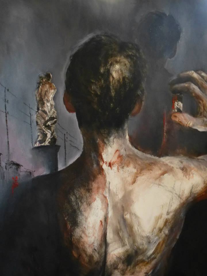 Nicolas Fropo de Habart autoportrait.. de dos