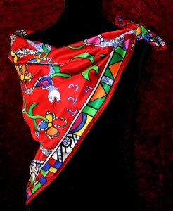 foulard-niki-de-saint-phalle-rossignol-rouge