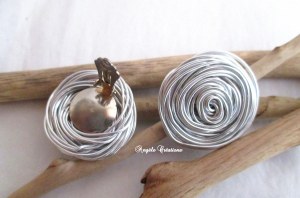 Boucles d'oreilles clip argenté 