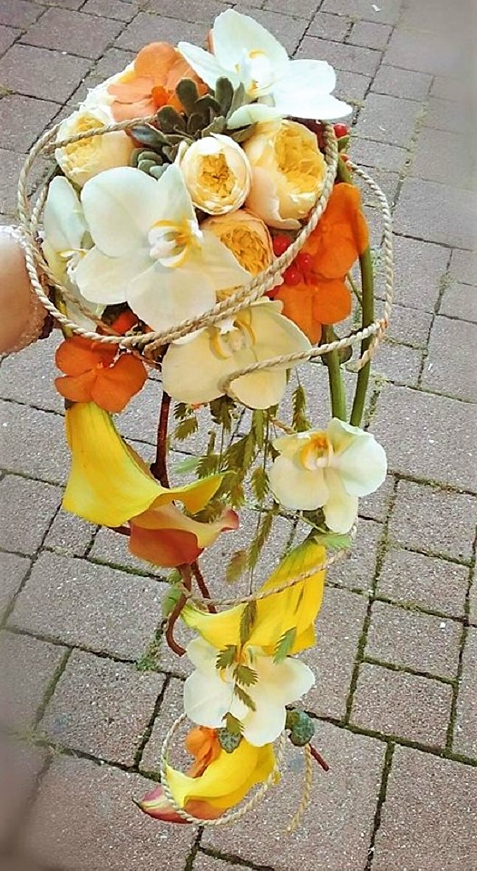Bouquet de mariée à chute