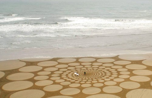 Landart sur sable