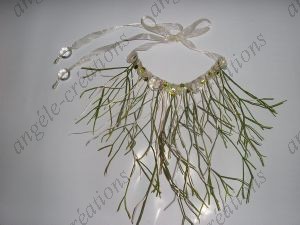 Collier de mariée en tillandsia