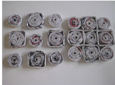 Atelier papier recup dessous de plat