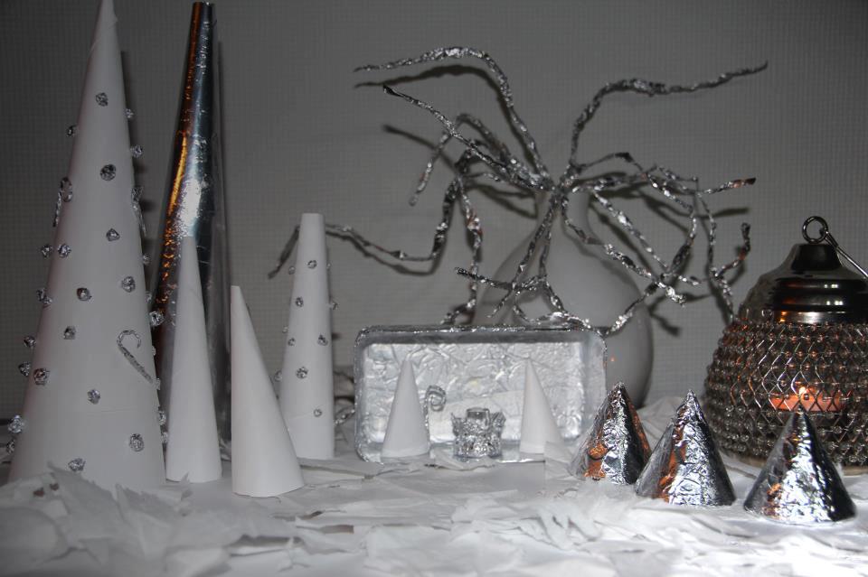 vitrine de noel en carton