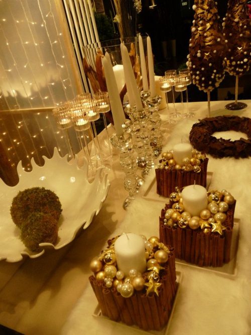 Cadeau décoration de bougies et cannelle