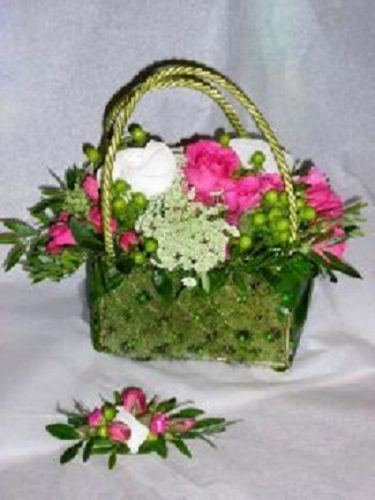 Sac floral pour une mariée