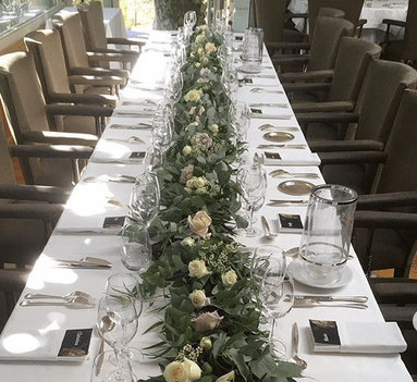 centre de table en guirlande