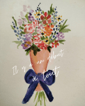 Bouquet de fleurs à l'aquarelle