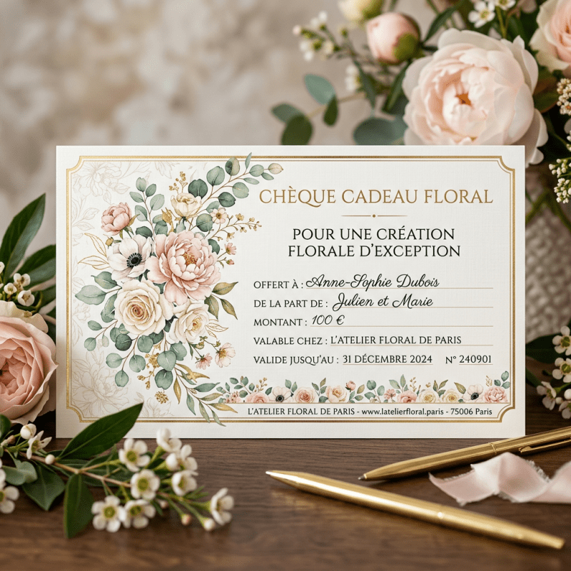 Chèque cadeau pour ateliers floraux : l&rsquo;idée cadeau&nbsp;parfaite
