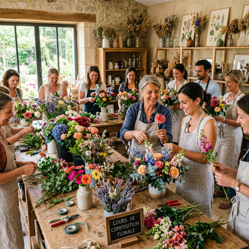 Cours et Atelier floral pour petits et grands à&nbsp;Biarritz